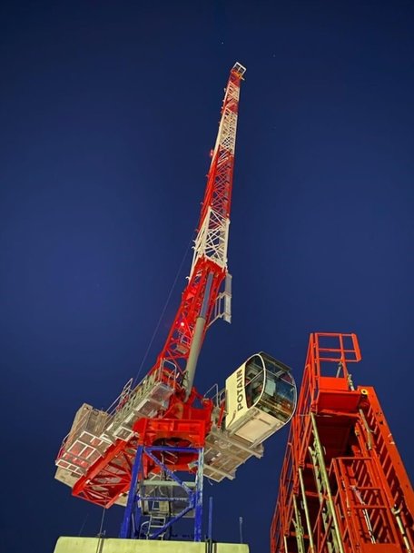 Potain MDT 319 and MRH 175 cranes help Paris’s DUO Towers reach completion